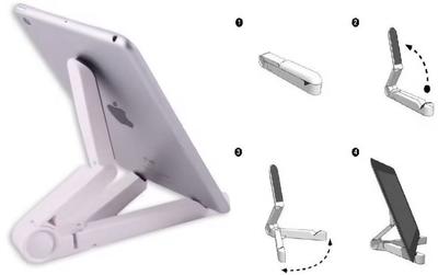 White Tablet Stand Desk Support for Tablet