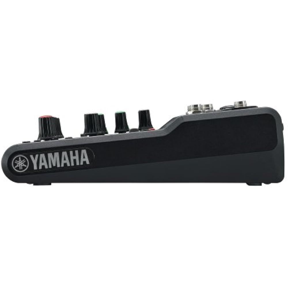 YAMAHA YAMAHA 6-channel Mixing Console MG06 with Maximum 2 Mic/6 Line Input Mic Preamp “D-PRE”, R...