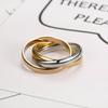 Fashion 3 Finger Ring Sets For Women Stainless Steel Wedding Engagement Rings for Couples  Jewelry