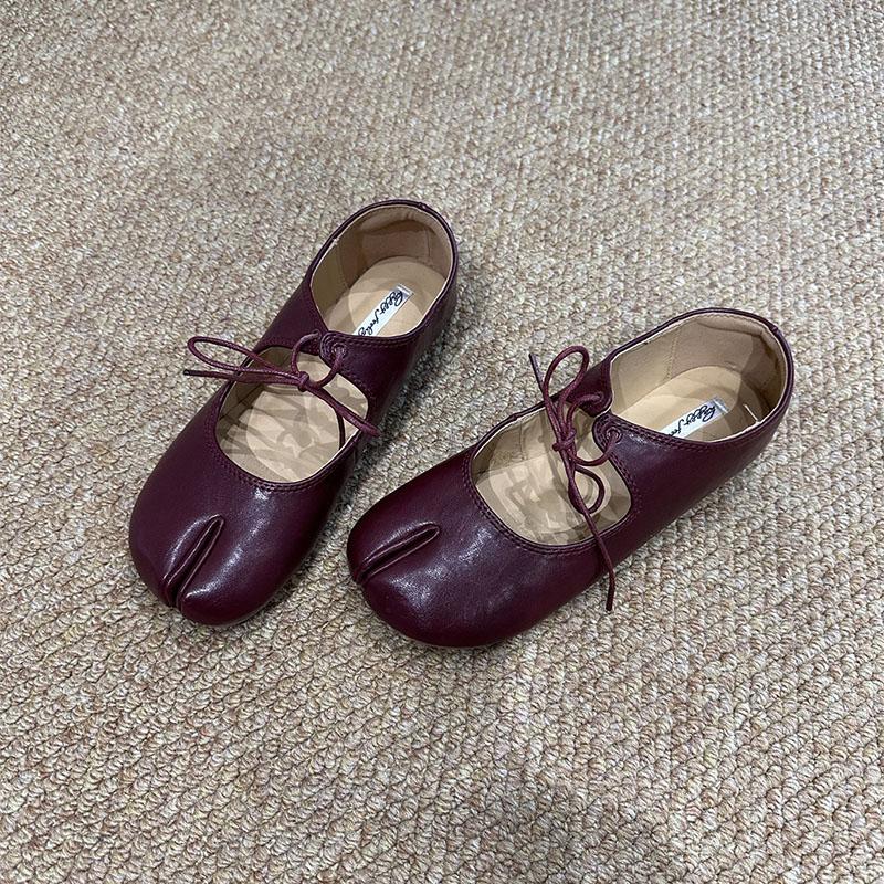 

Мода Мода Странная Обувь с Пальцами Балетки Слипоны для Женщин Бант-Бабочка Женские Мягкие Неглубокие Женские Балетки Обувь 35 вино красного