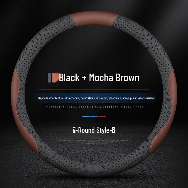 Ultradünne Lenkradabdeckung aus echtem Leder für Nissan: Neuer Sylphy, Teana, Bluebird, Qashqai, X-Trail, Tiida, Murano