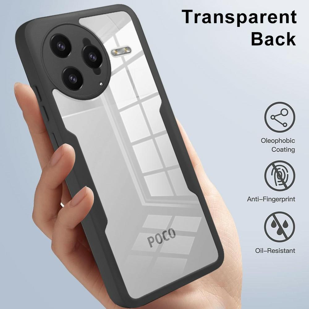 For Xiaomi Poco F7 Ultra 5G/Redmi K80 Pro 5G Case Acrylic+TPU Clear Phone Cover with PET Screen Film