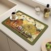 Coffee Machine Drain Pad, Kitchen Countertop Pad, Sink Sink Sink, Quick Drying, Waterproof Diatomaceous Earth