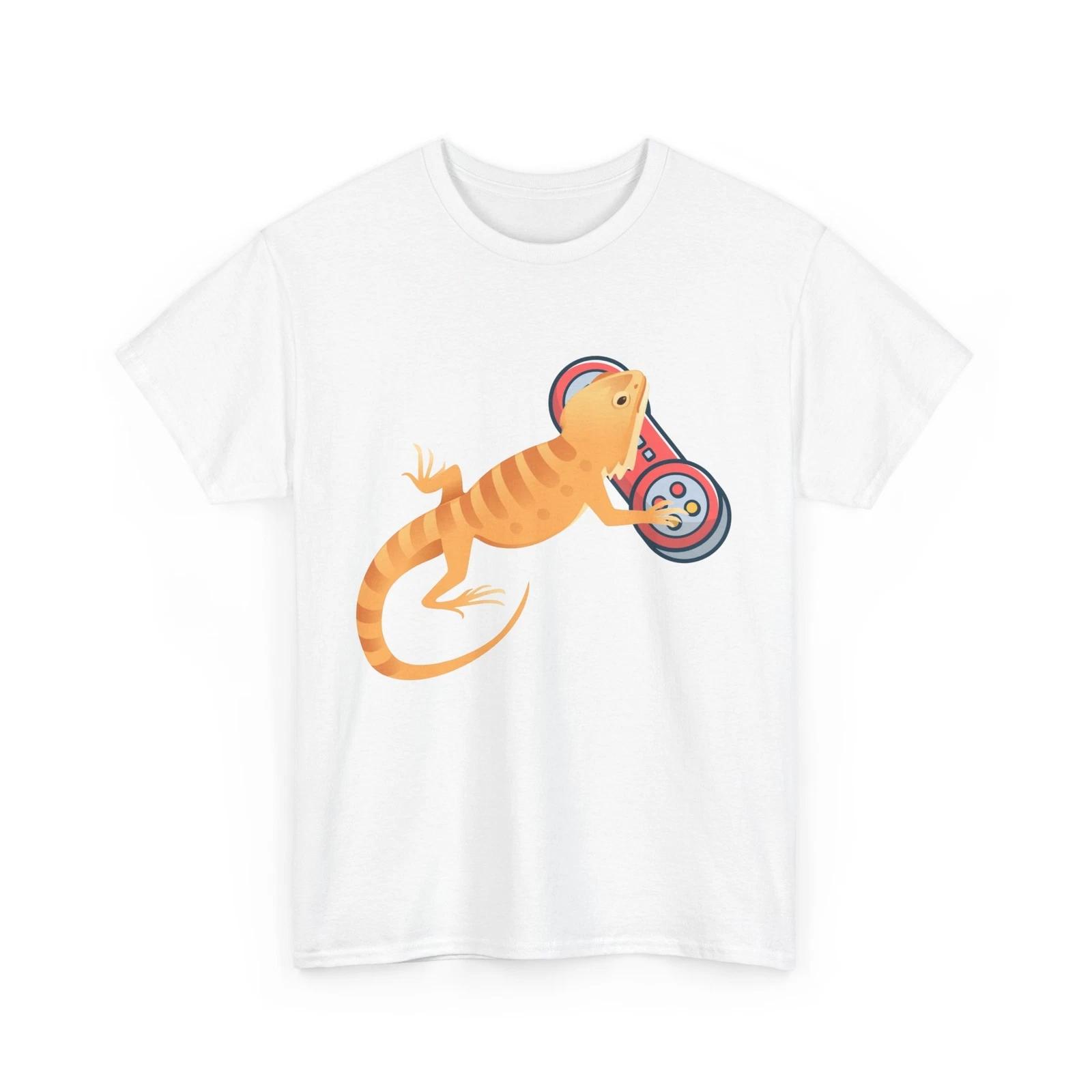 Bearded Dragon Player Shirt, Video Game Controller Reptiles Lovers T-shirt 3XL