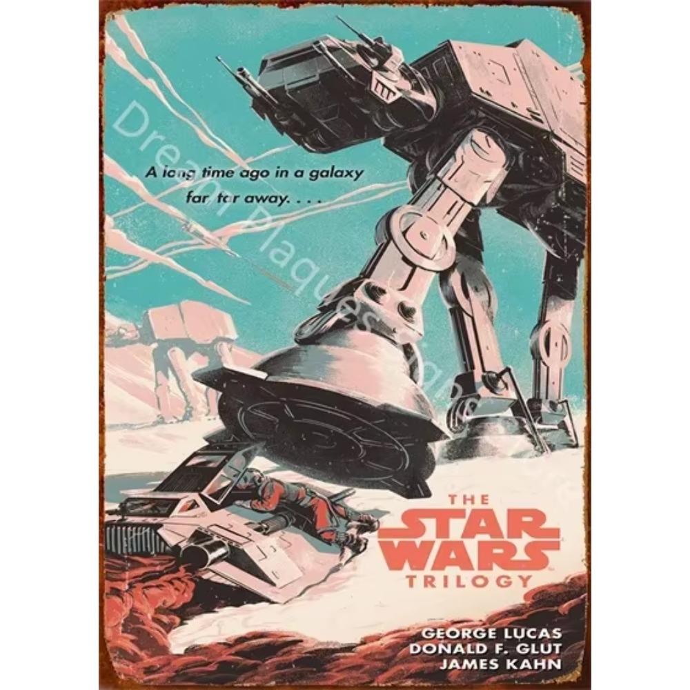 Movie Vintage Metal Sign Retro Cinema Wall Art Poster for Home Room Decor Aesthetic Wall Decoration Plaque Gift for Movie Lovers