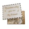 Unique Friendship Gift: Decorative Wood Chips with Custom Logo Available