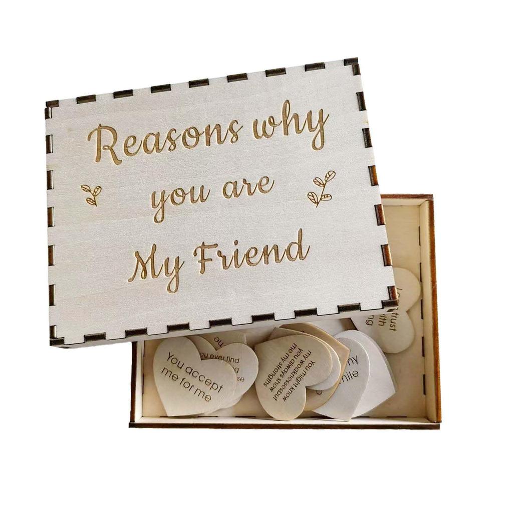 Unique Friendship Gift: Decorative Wood Chips with Custom Logo Available
