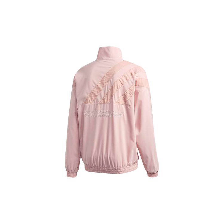 Adidas Originals Trefoil Logo Print Track Jacket Men Tops Pink GL6158