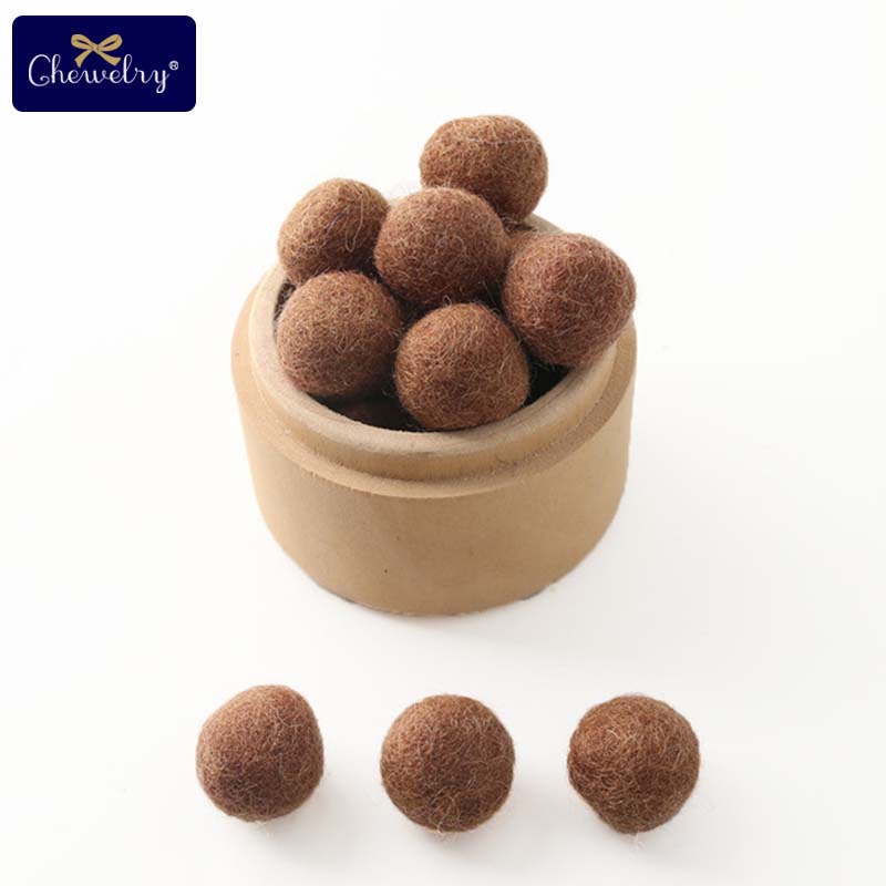 100Pcs 20Mm 100% Wool Felt Balls Diy Balls Hanging Accessories Candy Color Pom Pom Ball For Kids Party Crafts Children'S Toys