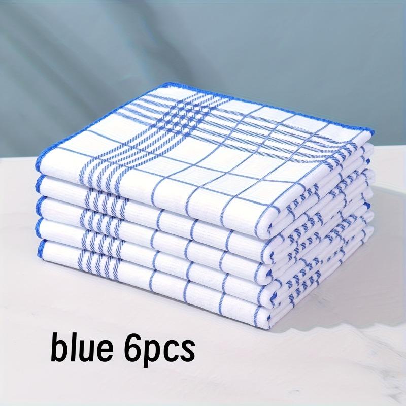 6pcs Large 15.75x23.62 Inch Dish Cloths, Super Absorbent & Lint-Free Quick-Dry Kitchen Towels for Cleaning, Coffee Machine, Home