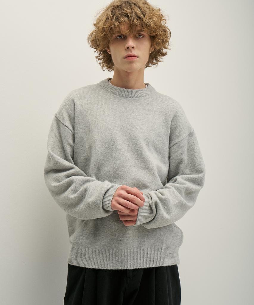 GNOK Herasi Wool Round Knit [Light Gray]