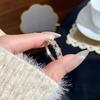 Shining Western Regions Colored Treasure Natural Crystal Stone Jewelry S925 Sterling Silver Niche Light Luxury Ring Women's Fashion Jewelry Gifts