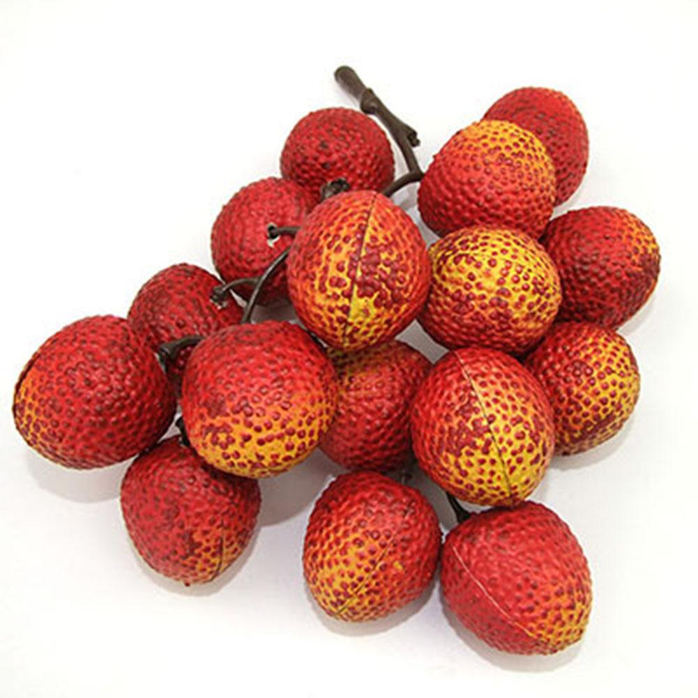 1pc Fake Fruit Longan Artificial Lychee Blueberry Cherries Home Decorations Plastic Foam Fake Fruit Window Display Ornaments