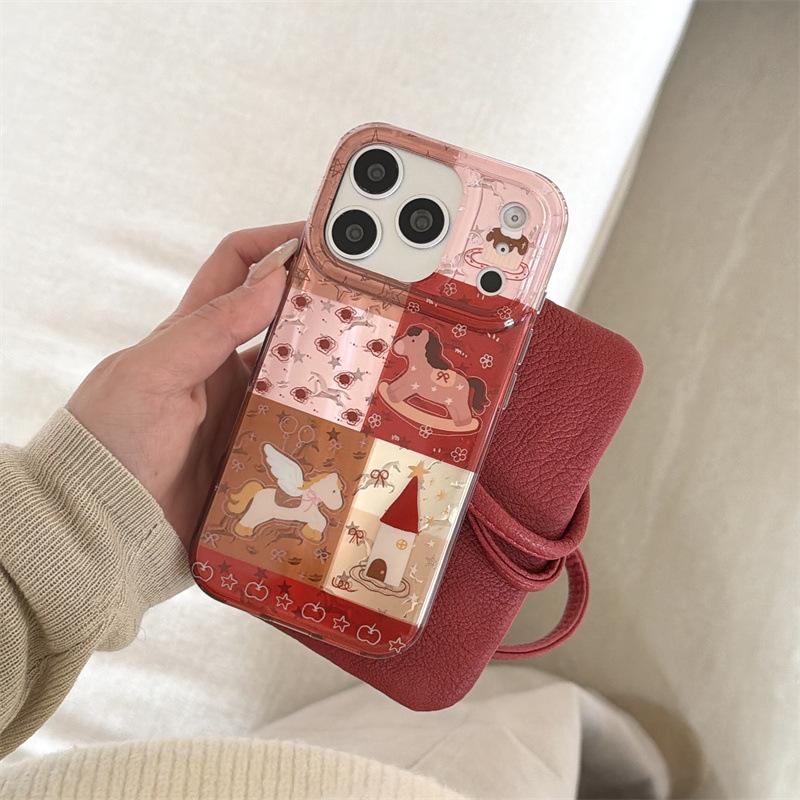 

Retro Plaid Patchwork iPhone Case for 17, 16 Pro Max, 15, & 14 iPhone 16 Pro