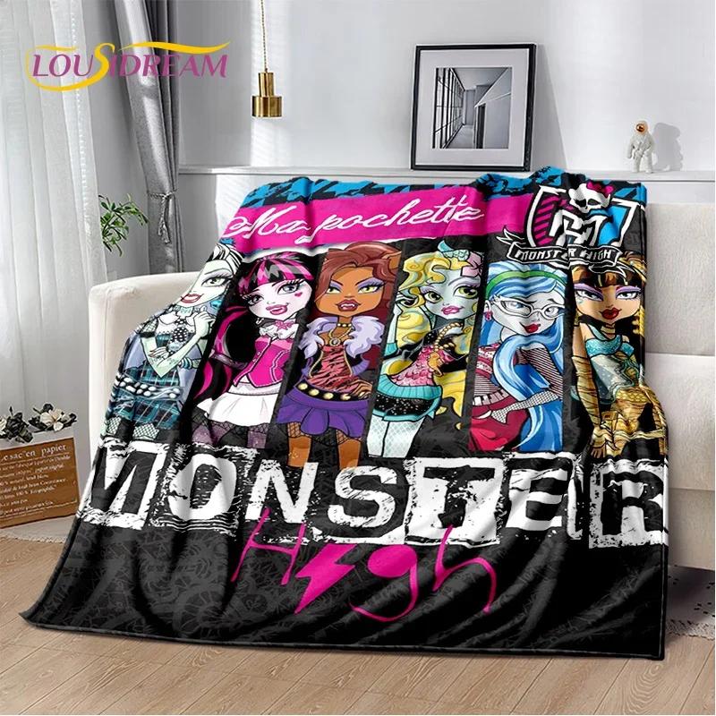 Cartoon Monster High Draculaura Wampir Miękkie Koce, Utrzymuj Ciepły Koc Wygodny Na Piknik Łóżka Sofa Dom Sypialnia Dzieci