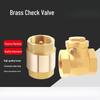 Brass Vertical Check Valve with Internal and External Threads, Available In 1/2, 3/4, 1, and 2 Inches, One-Way Spring Valve for Backflow Prevention.