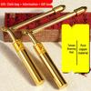 High Precision Pure Copper Dowsing Rod with Compass - Professional Folding Detective Tool
