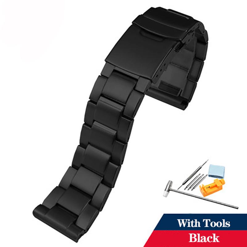 22mm Pevný Nerezový Náramek Hodinek Pro SEIKO SRPC63J1 SNE498 SNE533 Řemínek Hodinek S Nástroji SNE537 SNE518 Kovový Náramek