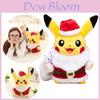 Adorável Pokemon Pikachu Natal Pai Natal Casaco Chapéus Pelúcia Boneco de Pelúcia Presente Para Crianças