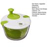 Salad Spinner Small Vegetable Dehydrator One-Hand Operation Lettuce Washer And Spinner with Serving Bowl 3.5L Fruit Drainer Salad Dryer