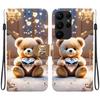 S24 FE Animal Case Lion Panda Leather Phone Cover For Samsung Galaxy S24+ Ultra Plus S24FE 5G Wallet Flip Coque Protect Cases