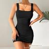 2025 Amazon New Summer Women's Clothing Elegant Commuter Style Slim-Fit Strap Dress Women's Summer High-End Dress
