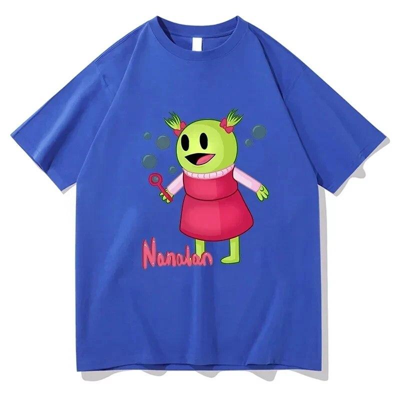 Summer 100% Cotton Tshirts Male/female Casual T-shirts Nanalan Graphic Print T Shirts Fashion Short Sleeve Tees O-neck Tshirts