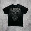 Southpole Y2K Vintage Graphic Tee Distressed Oversized Unisex T-Shirt with Gothic Print Streetwear Retro Soft Shirt