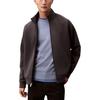 Solid Color Comfortable High Neck Raglan Long Sleeve Jacket Men Jackets Asphalt 40EM216-BAC
