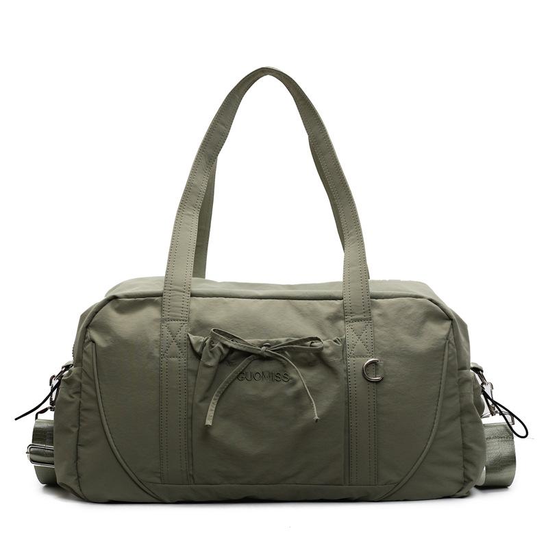 

Yoga bag simple large capacity gym bag new sports independent shoe compartment travel crossbody bag зелений