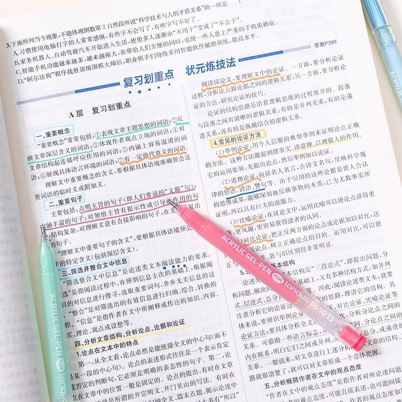 6pcs Acrylic Paint Markers Gel Ink Vintage Marker Liner 1.0mm Fine Tip DIY Craft Painting Drawing Stationery Gift