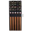 Reusable 5 Pair Chopsticks Set Handmade Japanese Style Natural Wood Chopsticks Sushi Food Cat Flower Wooden Chop Sticks