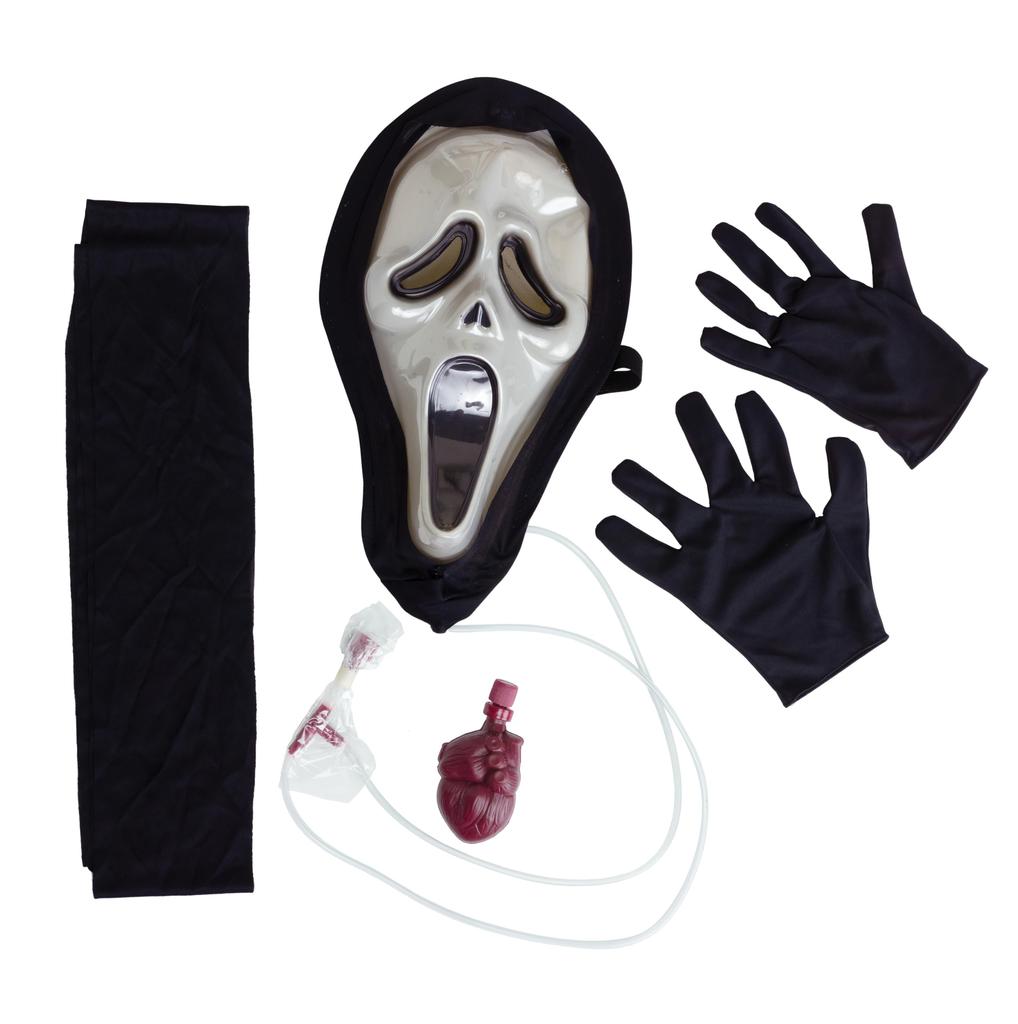FunWorld Cosplay Bleeding Ghost Face Black Men's