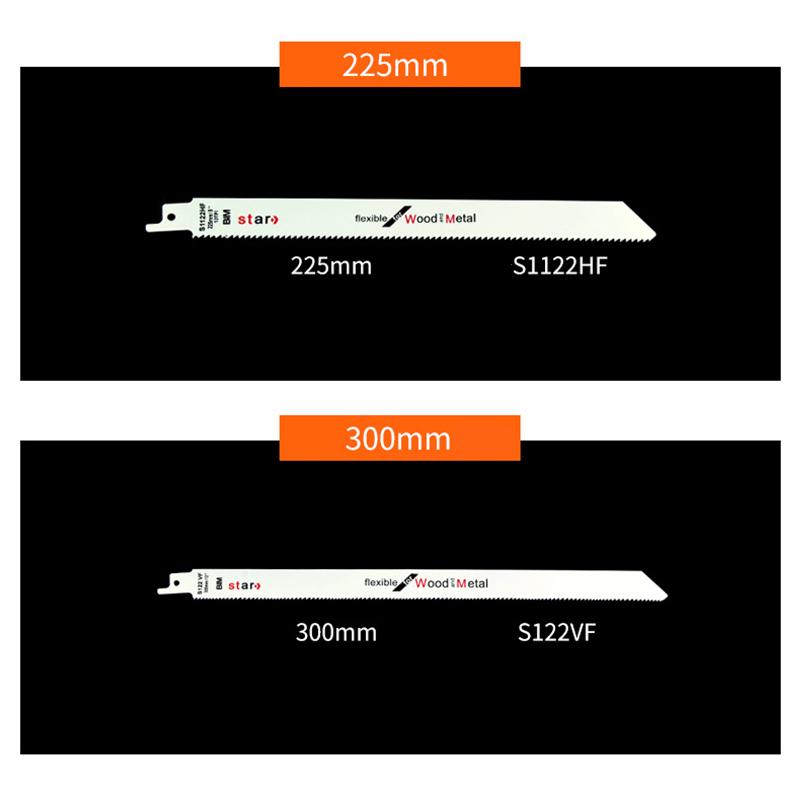 8pcs New Reciprocating Saber Saw Blades Set Metal Curve Wood Saber Saw Blades