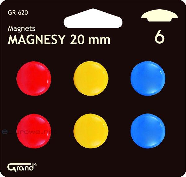 Grand Cm-20 Magnets /6Pcs/ Colored Gr-620