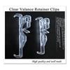 Vorhangclips, Transparente Kunststoff-Vorhangclips für Jalousien, Jalousieclips für horizontale Jalousien-Vorhänge (12 Stück)