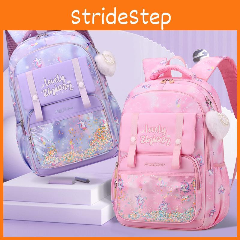 With Childrens Backpack Star Sequin Unicorn And Letter Print For Daily School