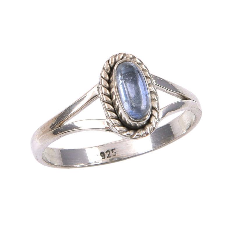 Natural Kyanite Gemstone Handmade 925 Sterling Silver Jewelry Ring Size 8 A8s78