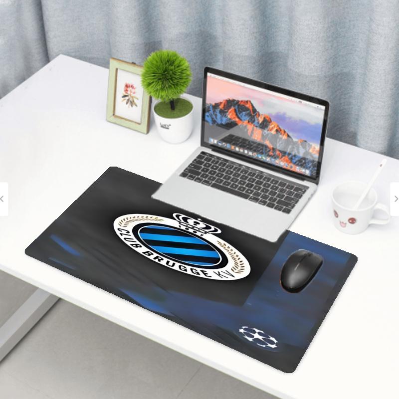 Club Brugge K V Print Mouse Pad, Anti‑Slip Desktop keyboard Mat, for PC Laptop Gaming Working Daily Use, Cool Festival Birthday Gift