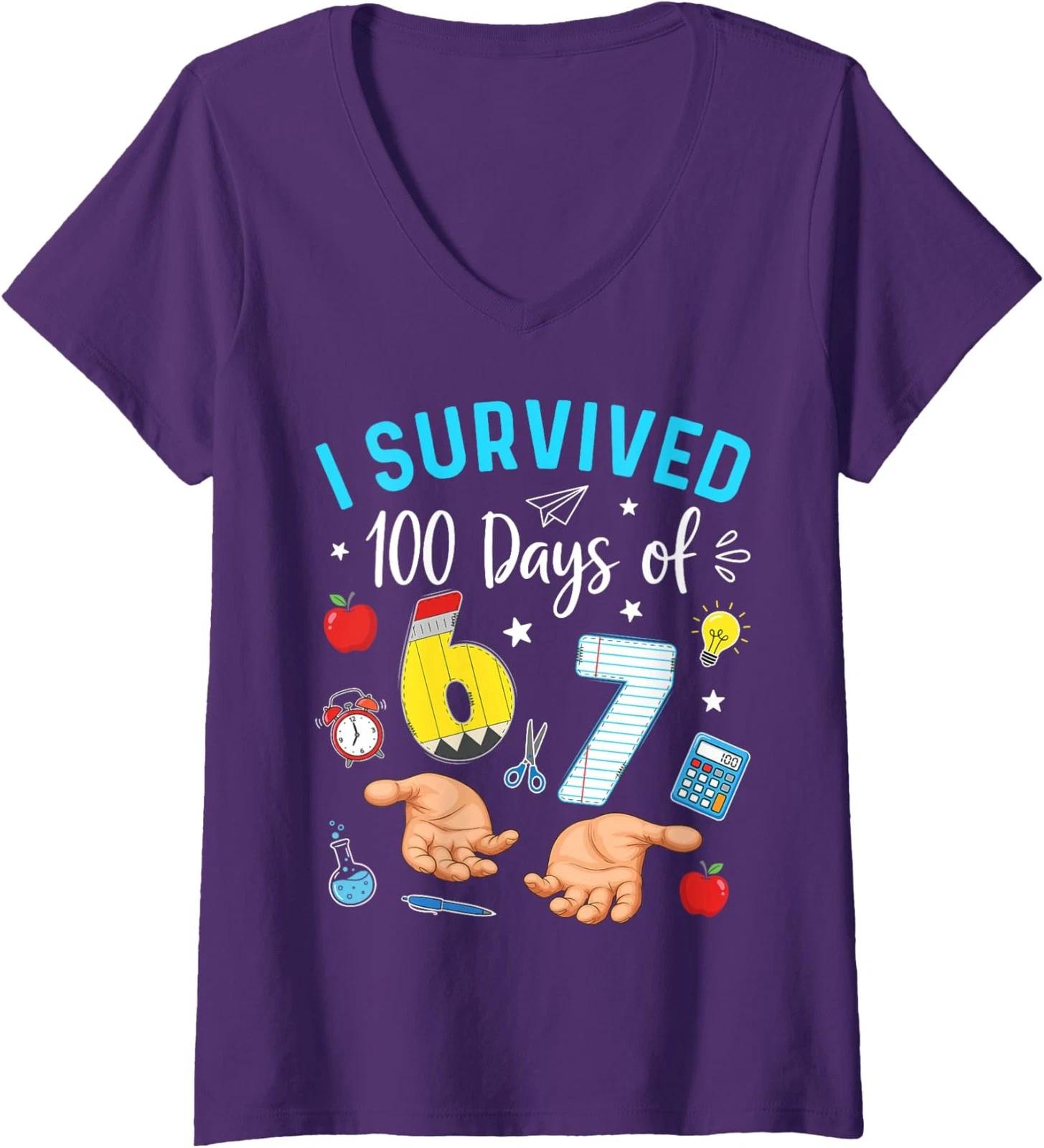 Funny Six Seven 67 Meme Graphic - Soda Pop Design Ladies  Crewneck T-Shirt M