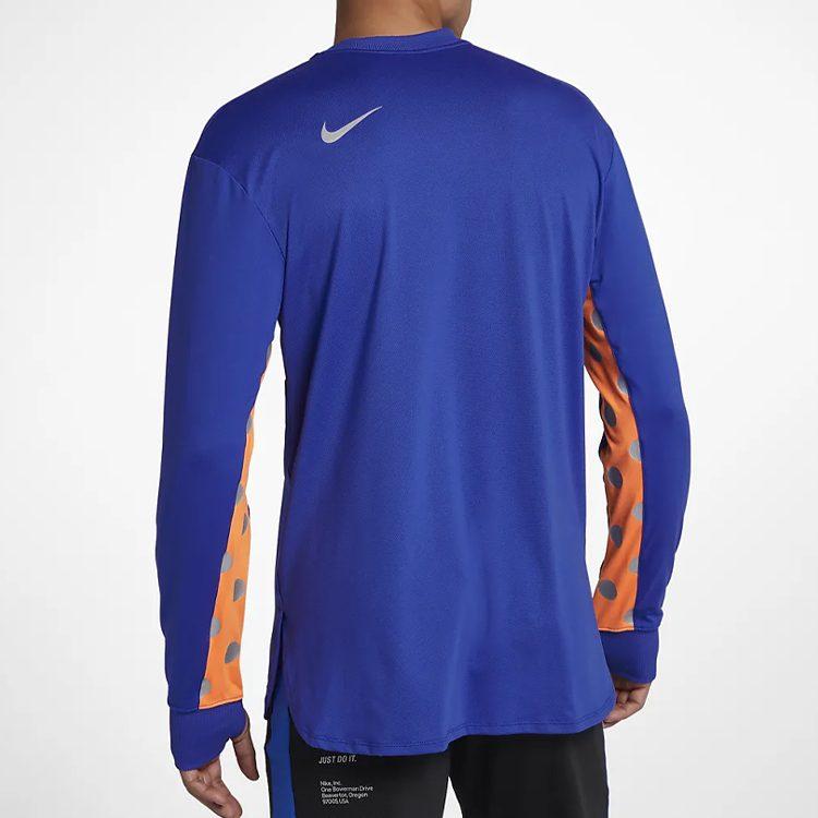 Nike T Shirts Men's Blue Crew Neck Moderate Straight Fit BQ8183-405