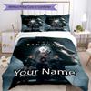 3pcs Custom Name Sandman Bedding Set Duvet Cover Closure Includes 1 Duvet Cover & 2 Pillowcases, Soft and Comfortable for All Seasons.
