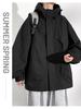 Men's Plus Size Casual Hooded Jacket - Windproof & Trendy for Spring/Autumn
