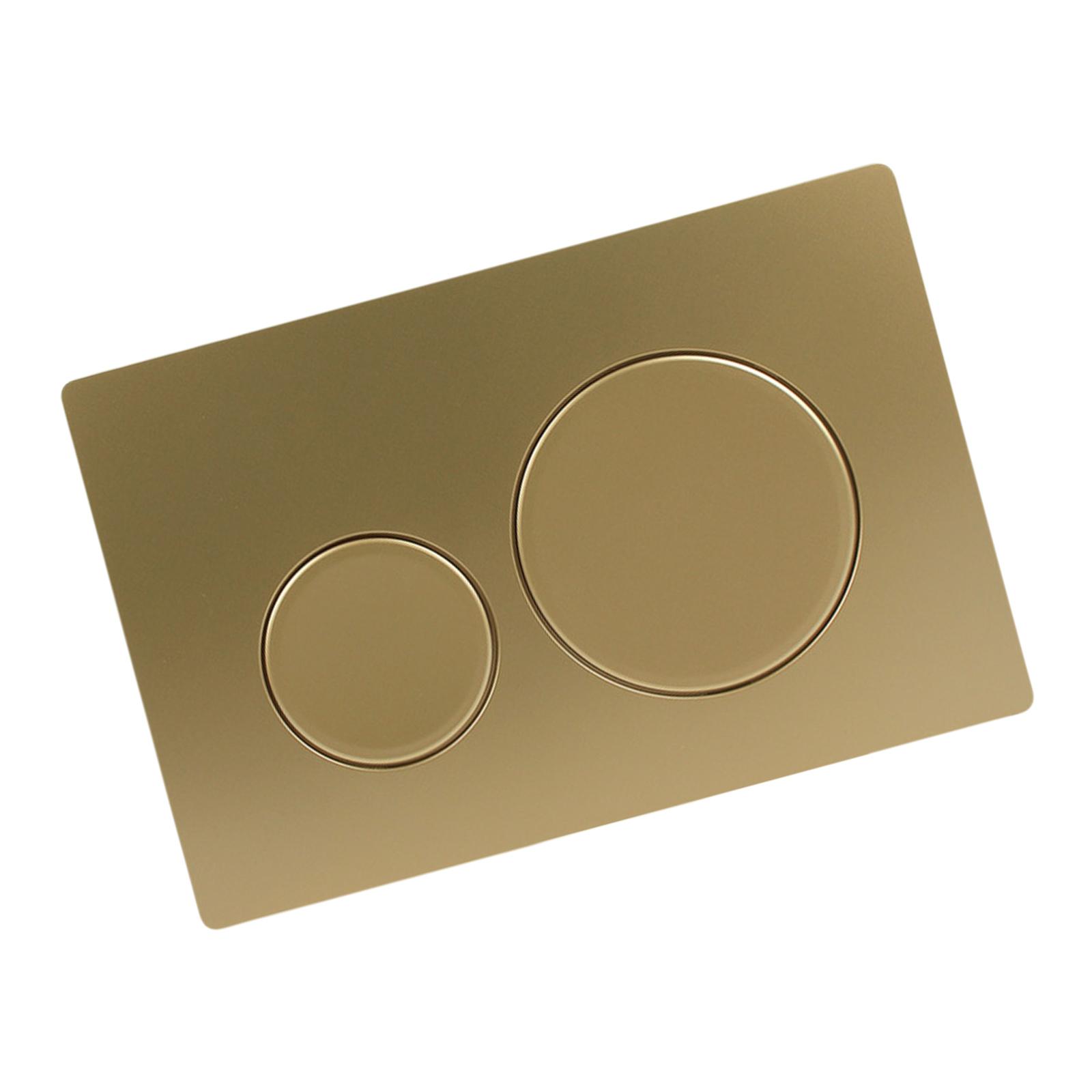 

Contemporary Bathroom Flush Panel Corrosion Resistant ABS Dual Push Button Concealed Cistern Panel for Sigma Use золотой