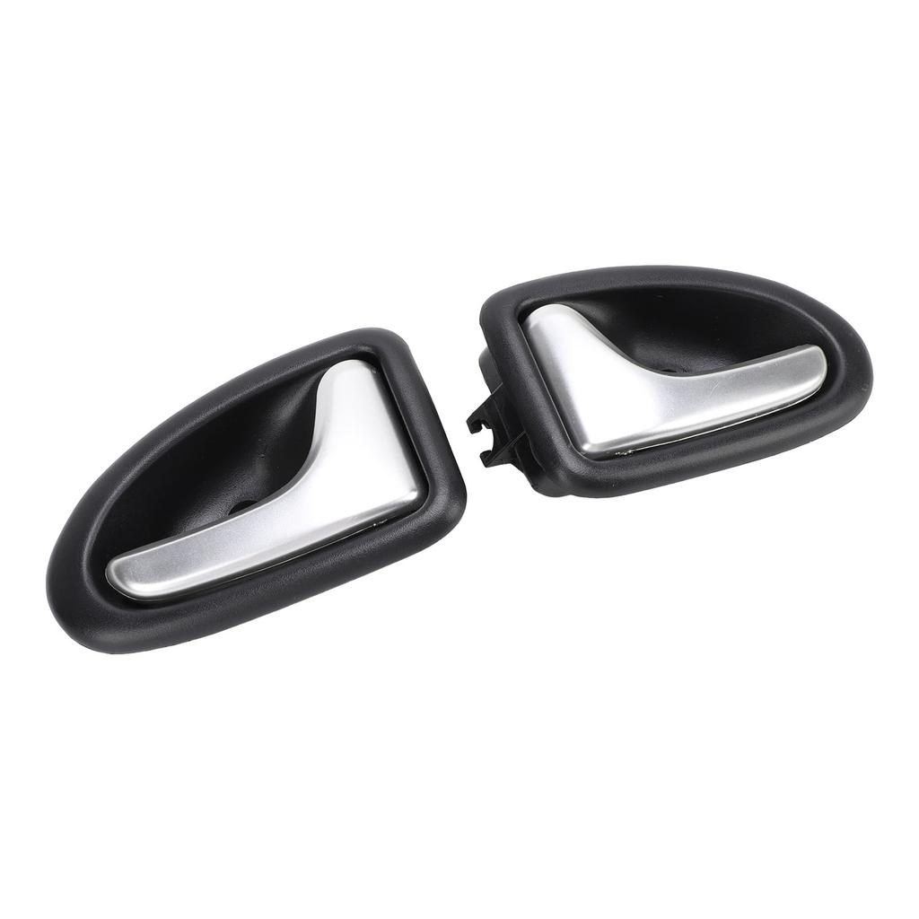 1 Pair Interior Door Handle 7700432708 Left Right Chrome Plated Inside Car Door Handle for CLIO II 1998‑2007
