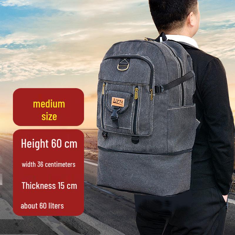 

Thickened Canvas Travel Backpack - Large Capacity for Students, Workers, and Farmers