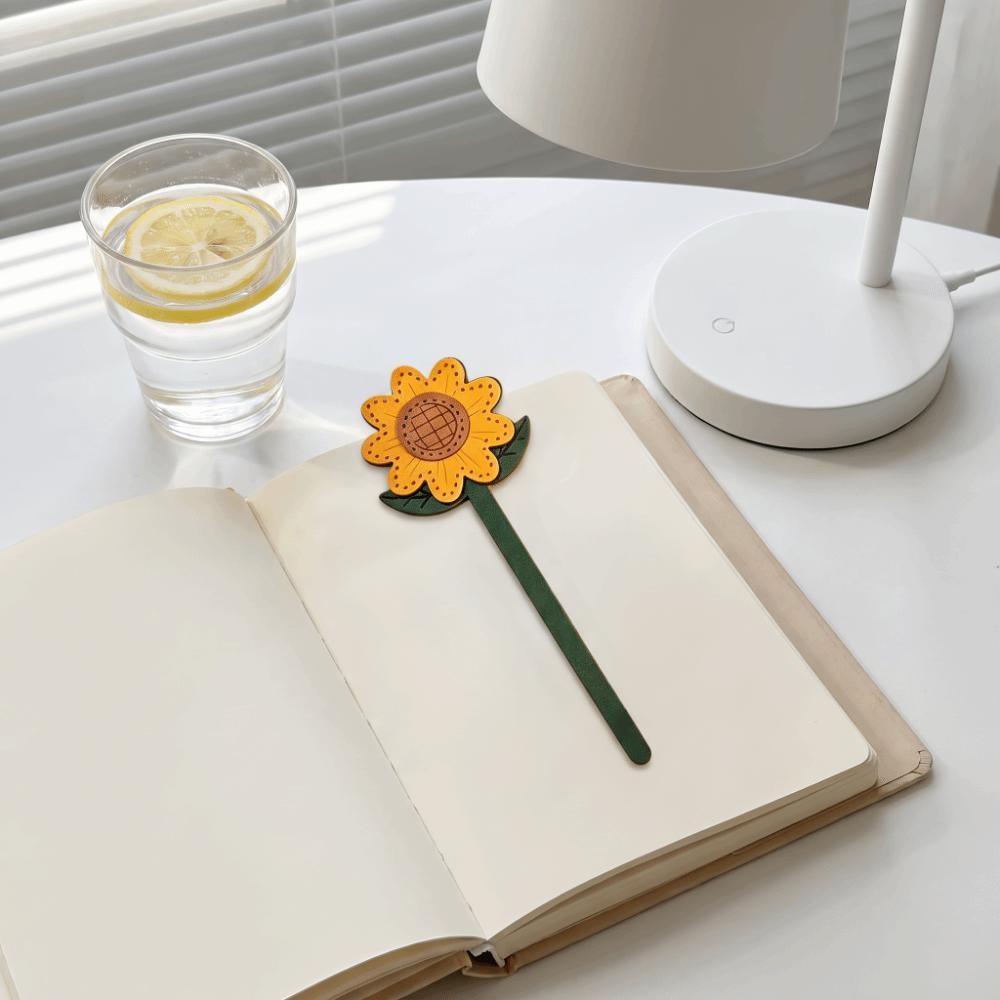 Soft PU Bookmark Faux Leather Long Bookmark Cute Page Marker Room Decor