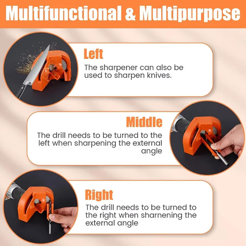 Tragbarer Bohrer-Schärfer Für Alle Bohrer Mehrzweck Bohrer Schleifer Schleifen Schärfwerkzeug Befestigungswinkel