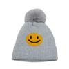 Autumn and Winter New Wool Hat Fleece Thickened Warm Cold Hat Casual Versatile Smiley Face Knitted Hat Women