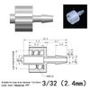 Luer Lock Adapter Pp Material Connector Air Valve Pipe Dispensing Glue Subpackaging Syringe Barrels Fitting